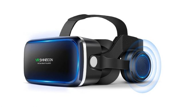 Gafas de realidad virtual con auriculares de Fiyapoo