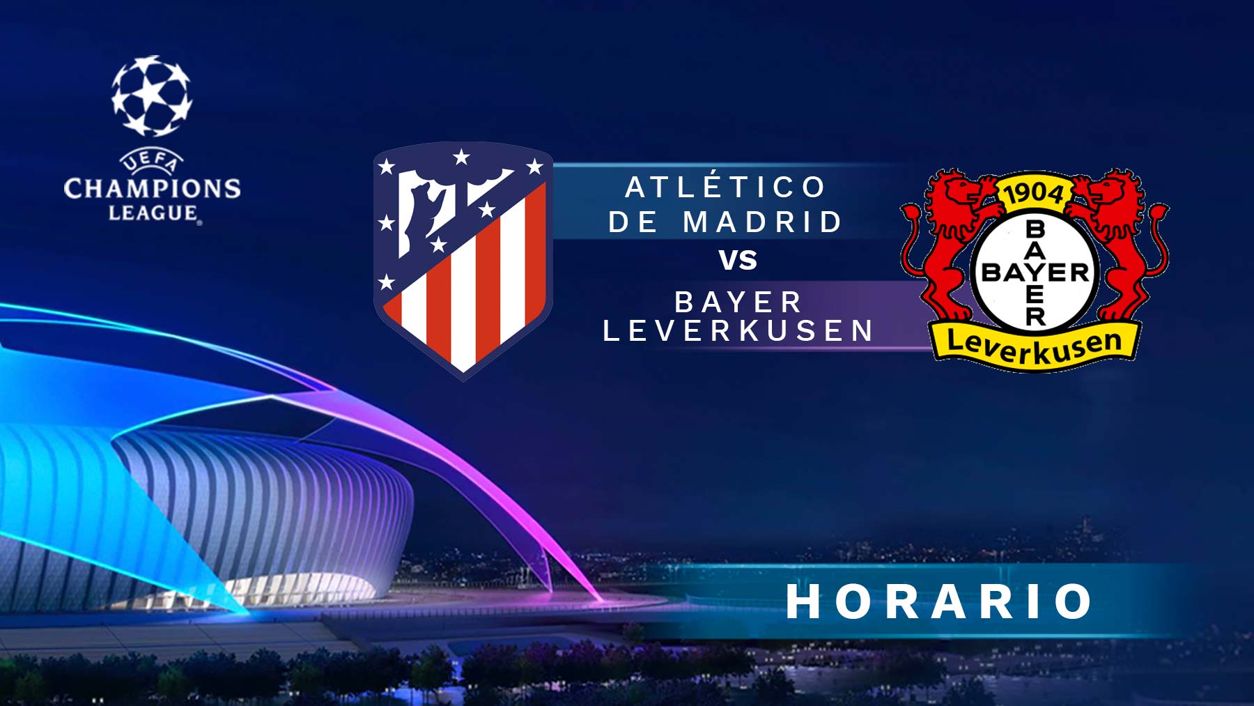 Atlético de Madrid – Leverkusen: a qué hora es y cómo ver online y por TV el partido de Champions League.