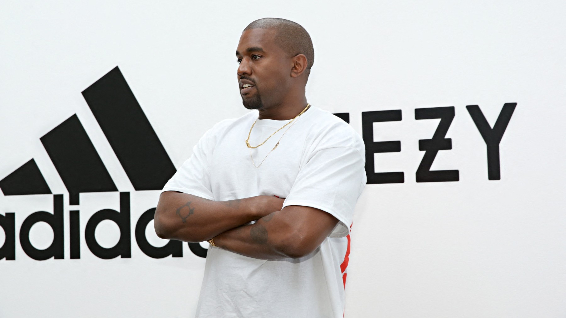 Kanye West, en un evento con Adidas. (AFP)