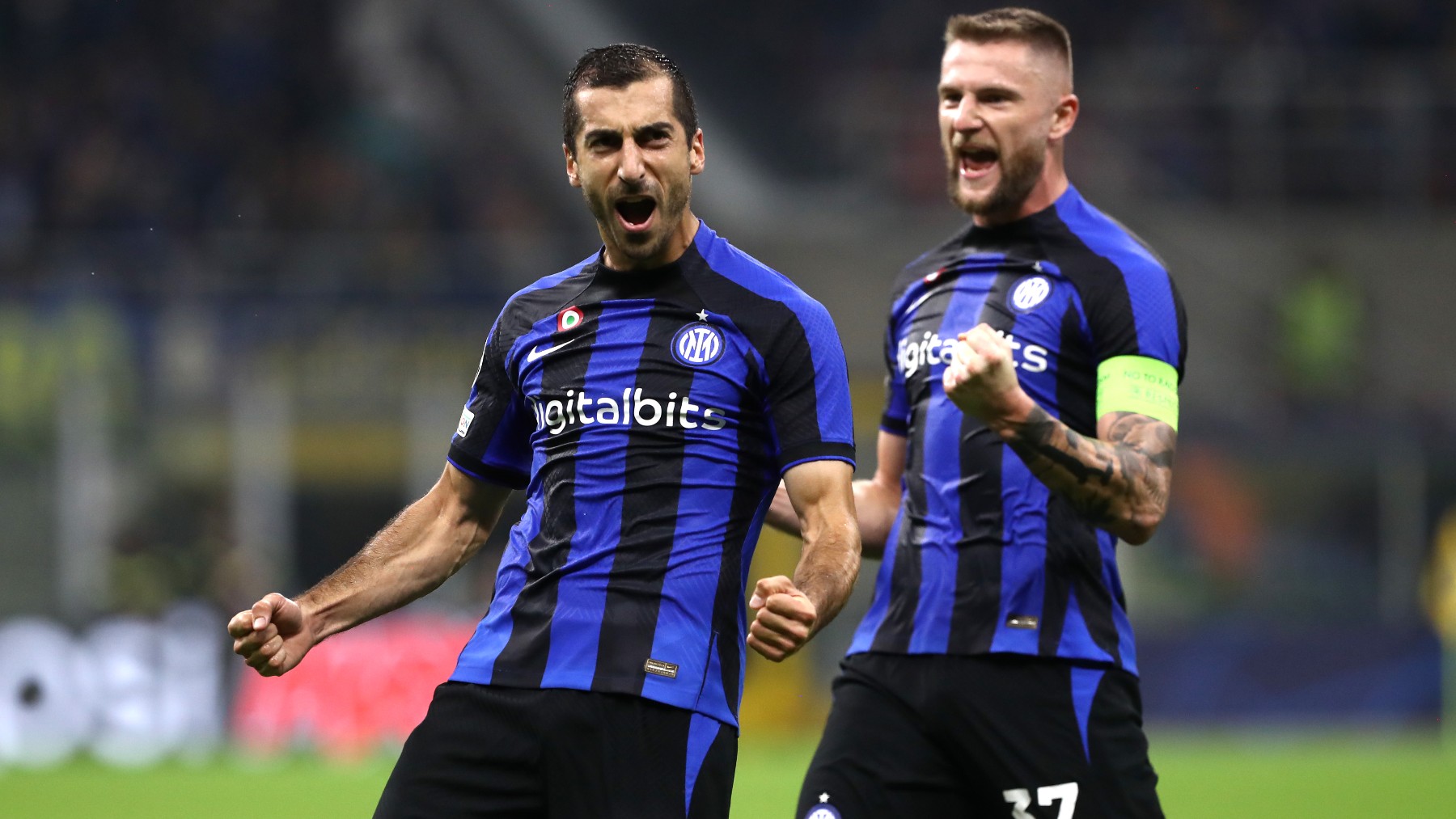 Mkhitaryan celebra el primer gol del Inter frente al Viktoria (Getty)