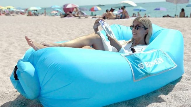 Sofá Hinchable Portátil Impermeable Con Bolsa De Transporte Para Playa y  Camping