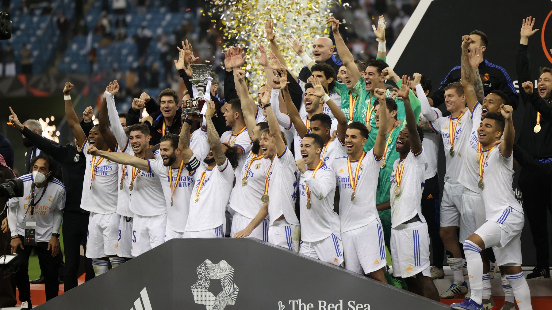 Real Madrid, campeón de la Supercopa de España 2022. (AFP)