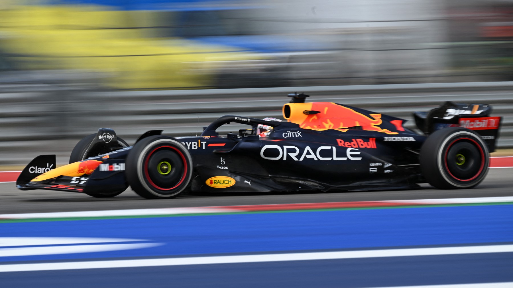 Verstappen, durante el GP de Estados Unidos. (AFP)