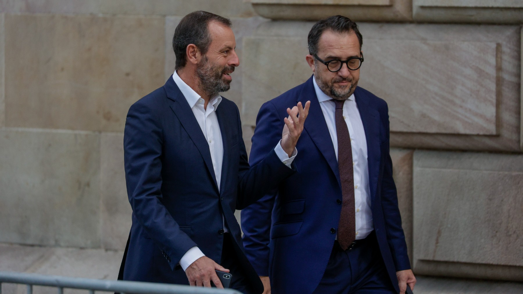 Sandro Rosell, a su llegada a la Audiencia de Barcelona. (EFE)