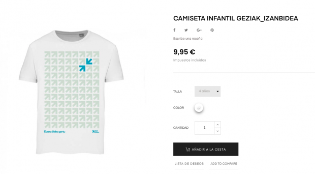 La red de presos de ETA vende camisetas para niños de 4 años con simbología de los acercamientos