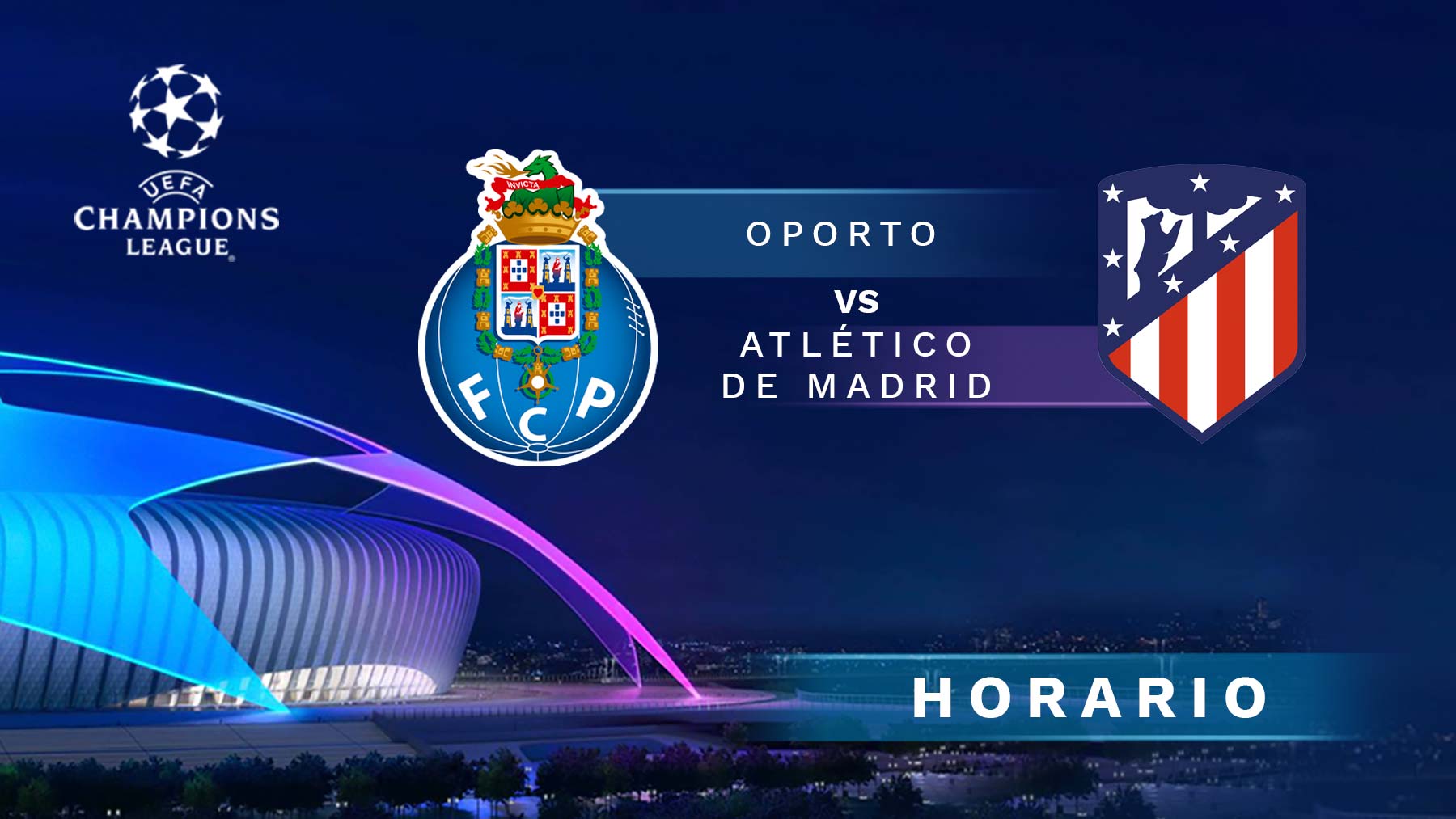 Oporto – Atlético de Madrid: a qué hora es el partido de Champions League y cómo verlo en directo online y por TV.