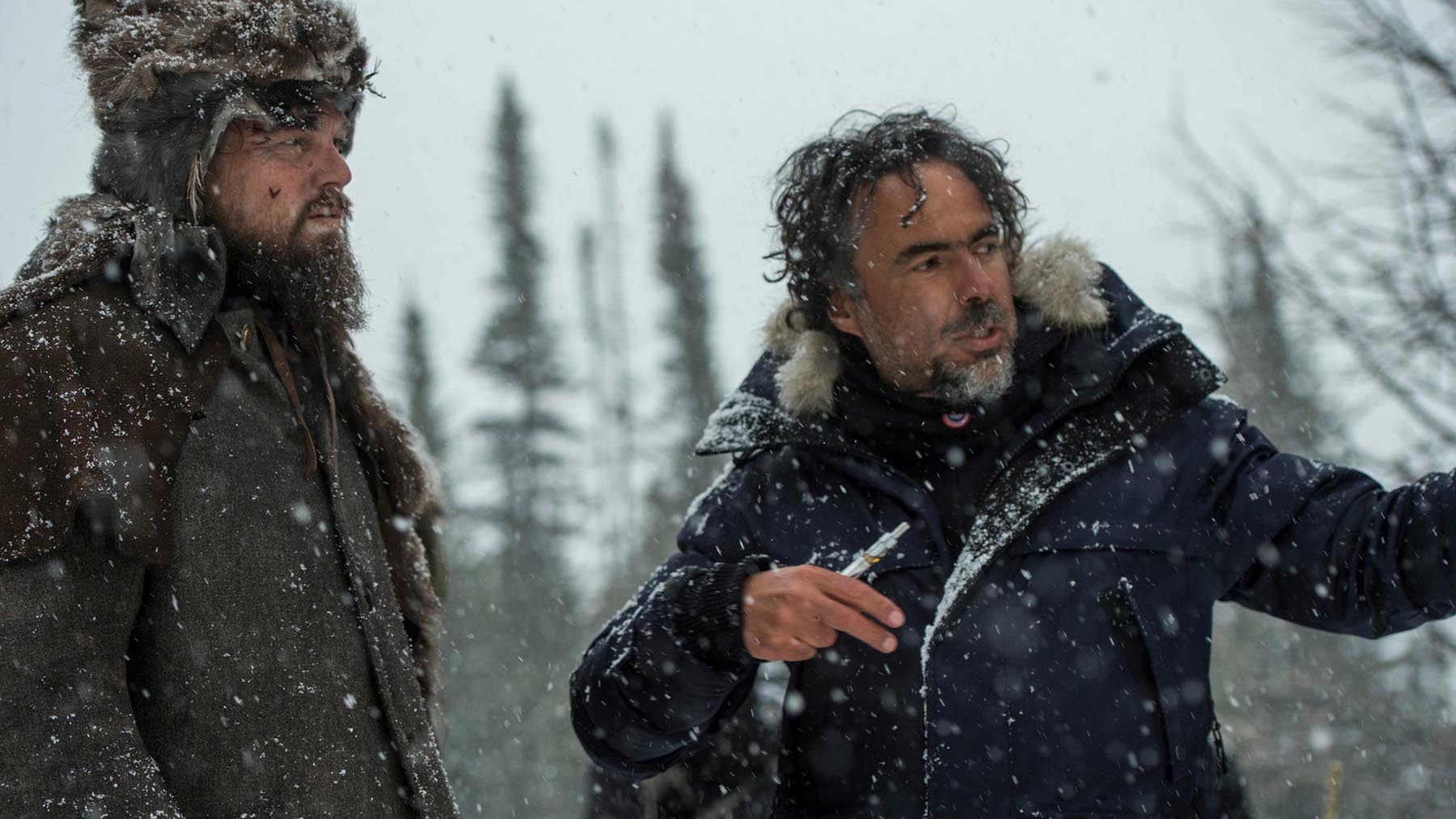 Leonardo Dicaprio y Alejandro Gonález Iñárritu en el rodaje de ‘El renacido’ (Fox Searchlight)
