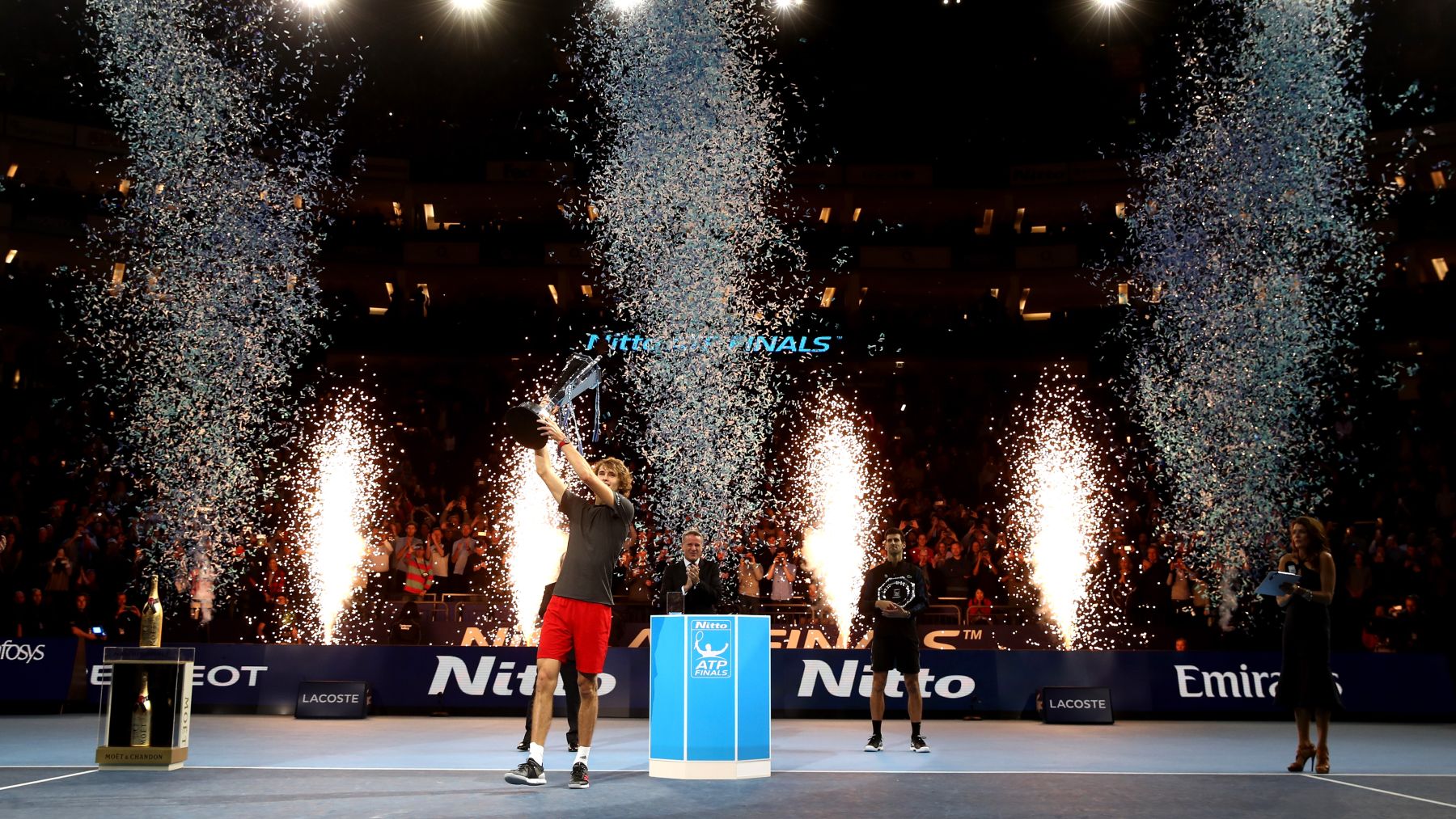 Alexander Zverev, último ganador de las ATP Finals. (Getty)