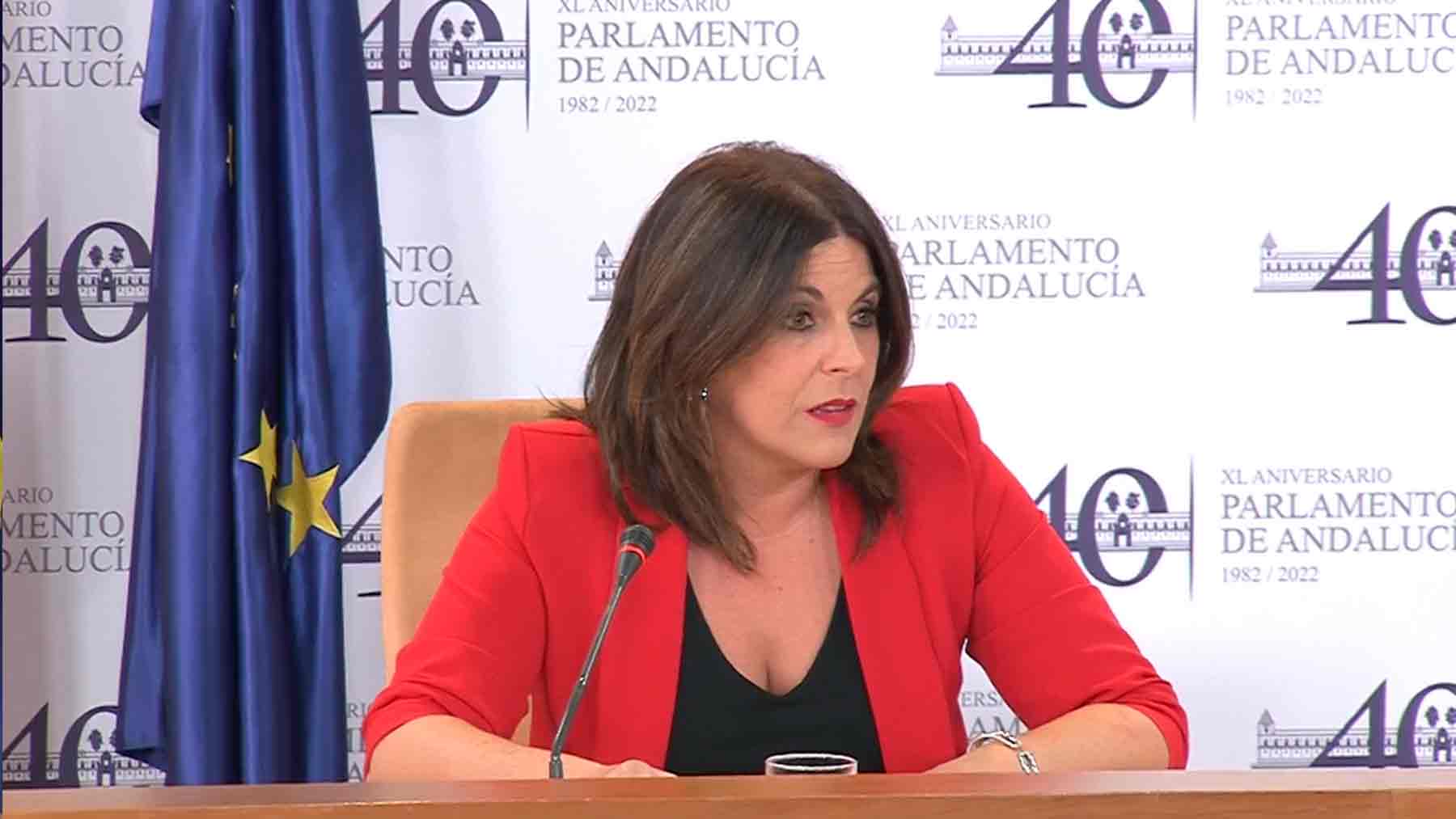 Ángeles Férriz, portavoz del PSOE en Andalucía.