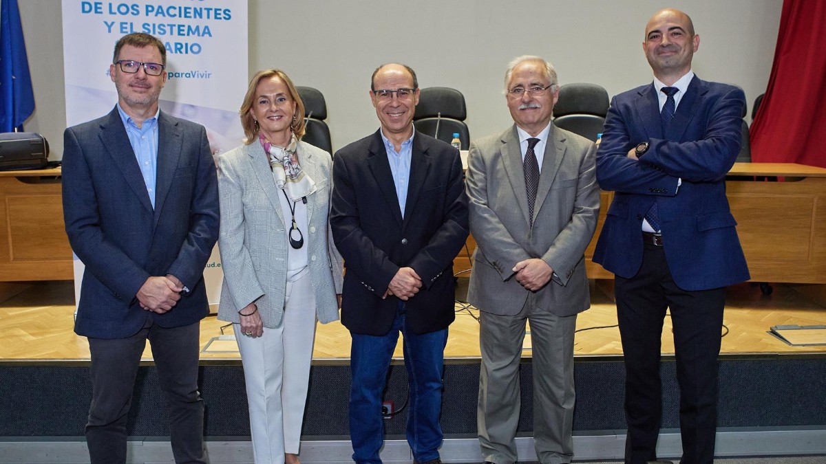 De izda. A drcha.: Xavier Navarro, Margarita Alfonsel, Enrique J. Gómez, Fernando Bandrés y Sergio Muñoz.