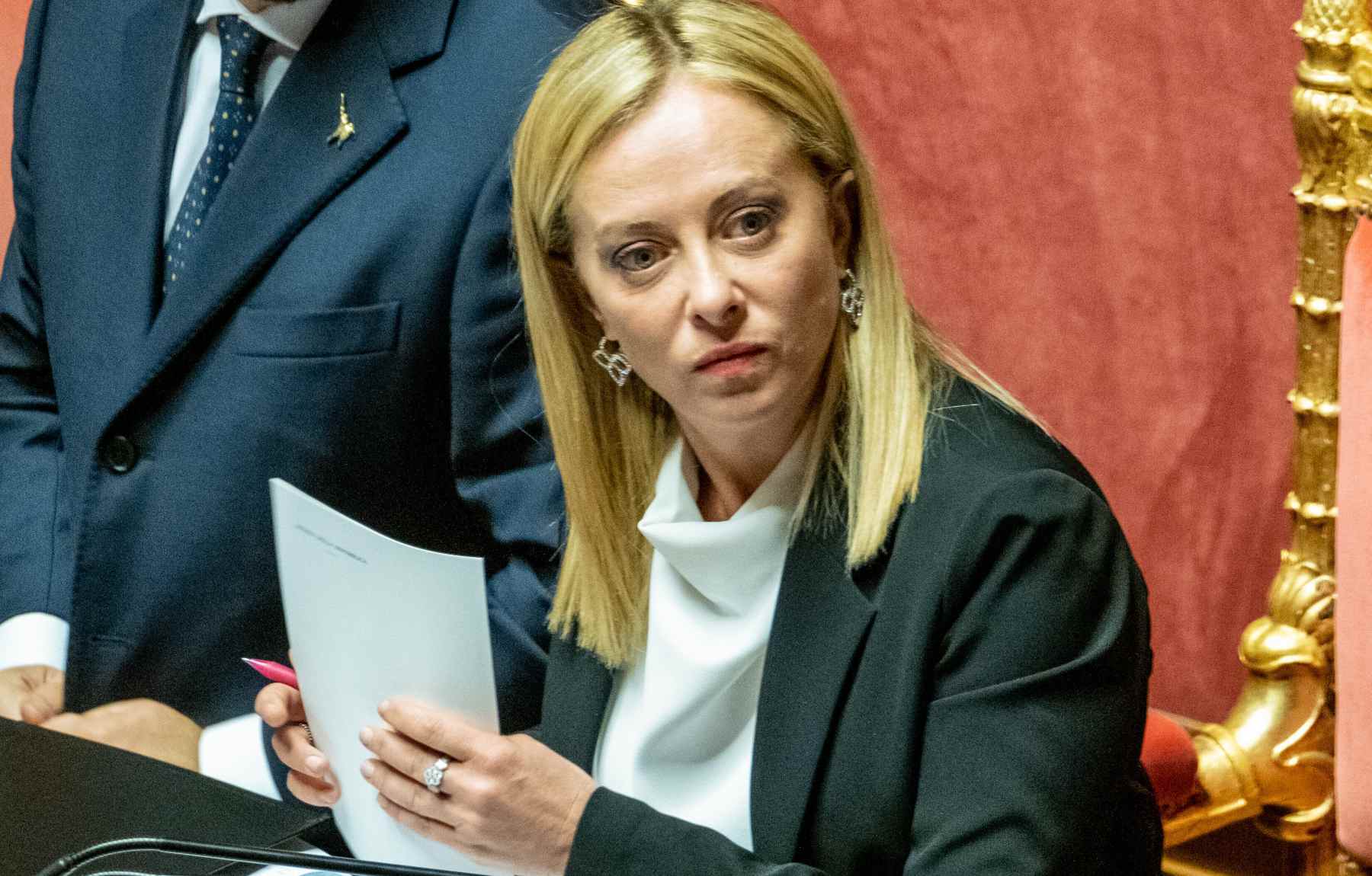 La primer ministro de Italia, Giorgia Meloni.