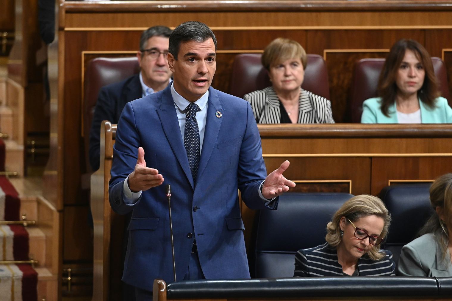 Pedro Sánchez, en el Congreso.