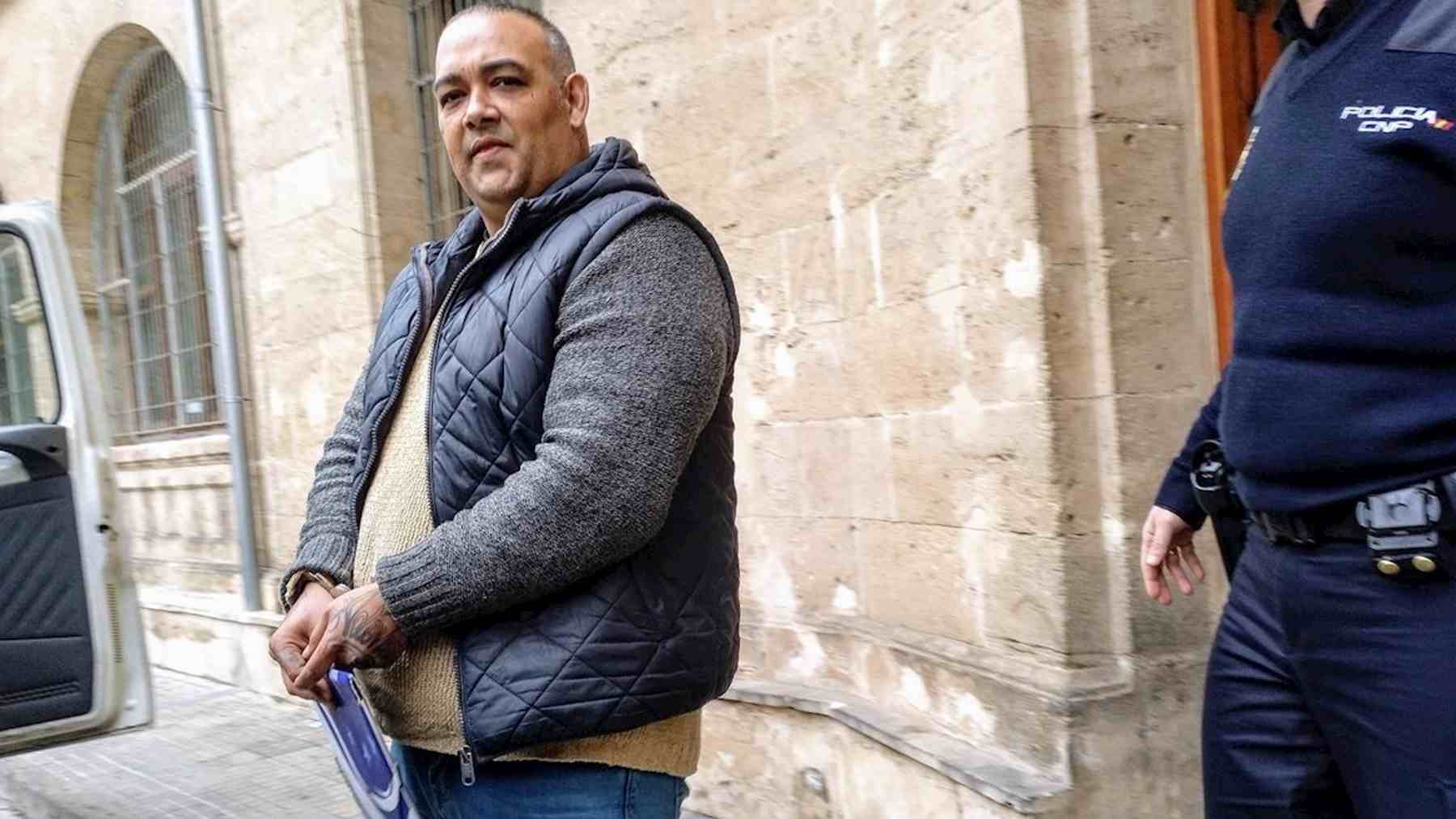 Francisco Tomás Fernández Cortés, apodado ‘El Ico’, en los Juzgados de Palma. EUROPA PRESS