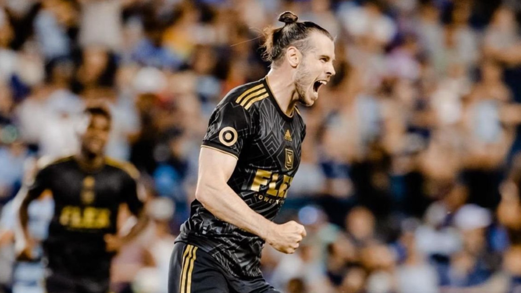 Bale celebra su gol en la final de la MLS.