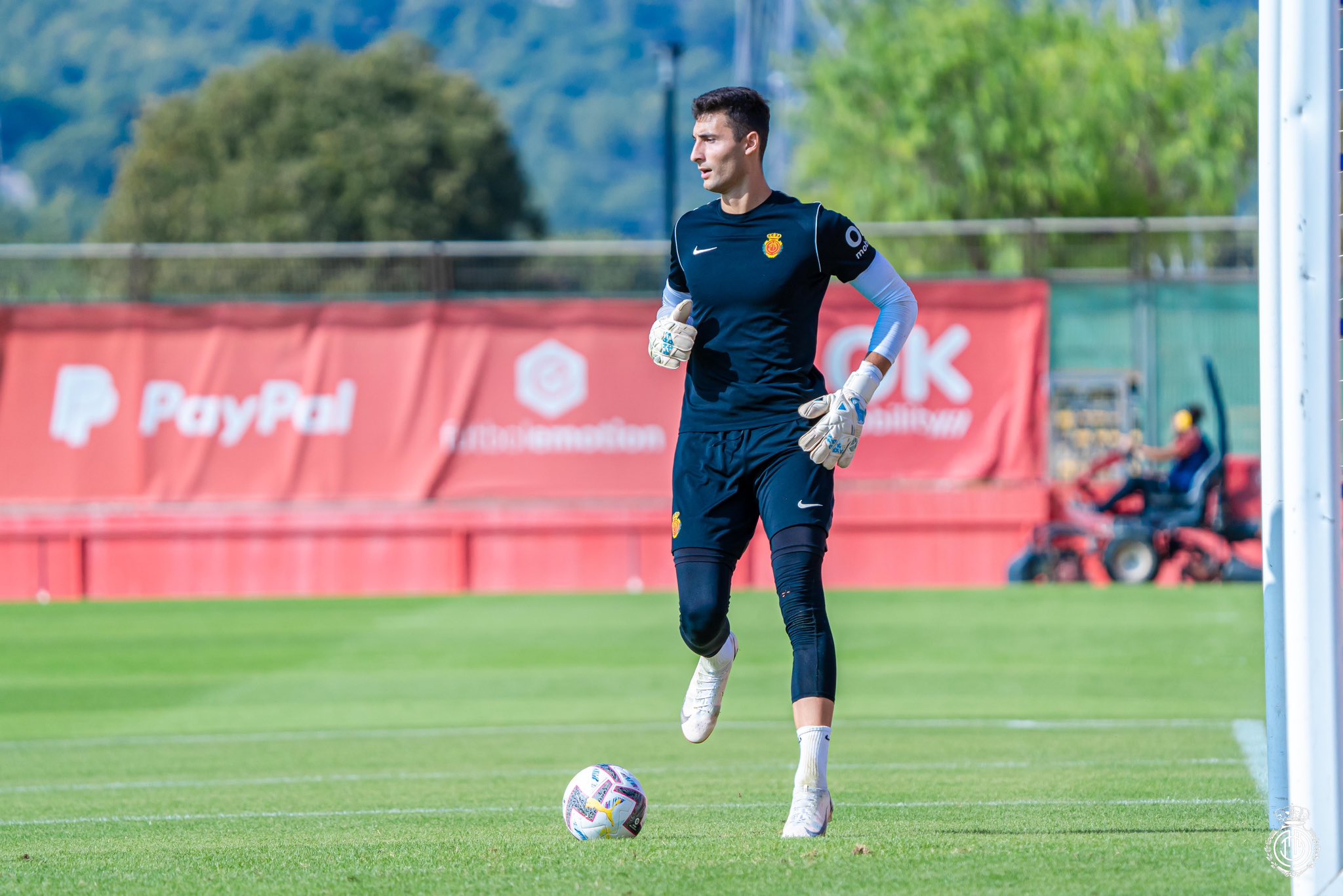 Dominic Greif, en el entrenamiento de hoy