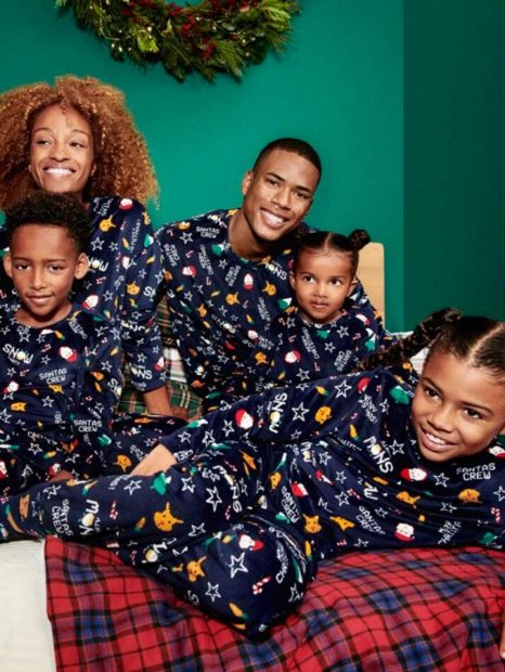 pijamas navidad lefties familia