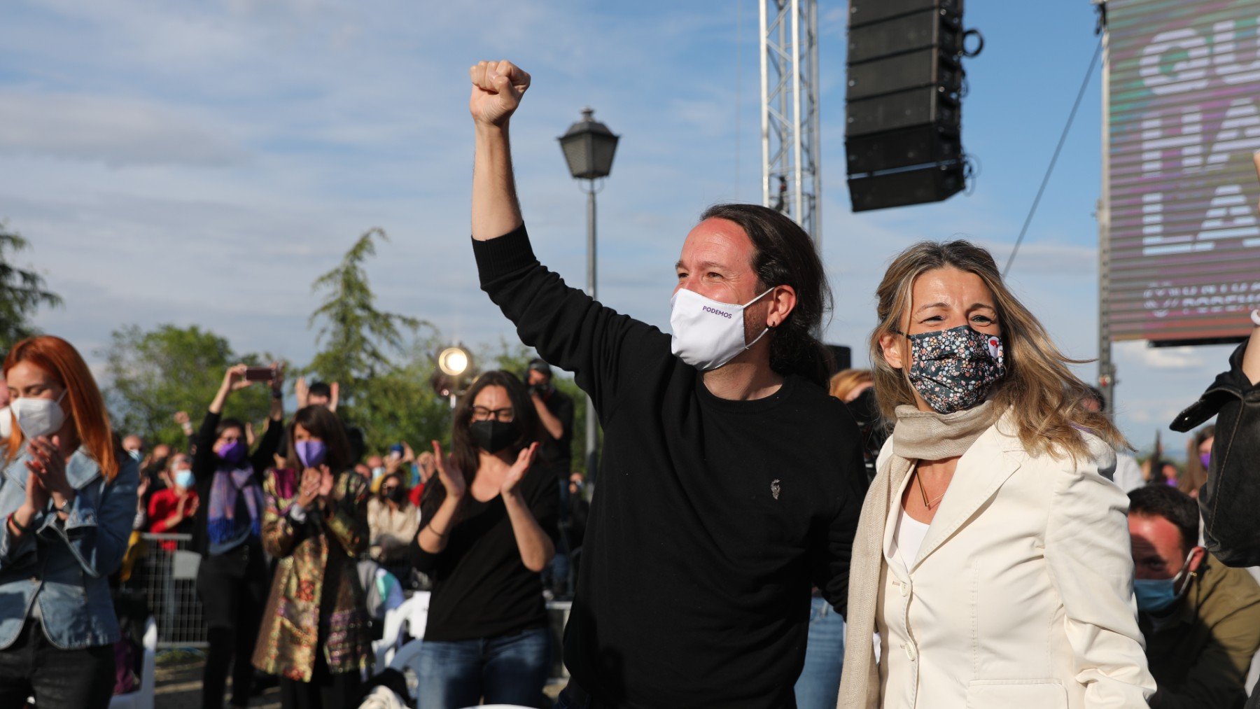 Pablo Iglesias y Yolanda Díaz.