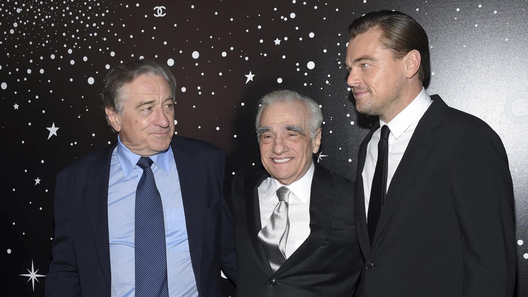 Robert De Niro, Martin Scorsese y Leonardo DiCaprio