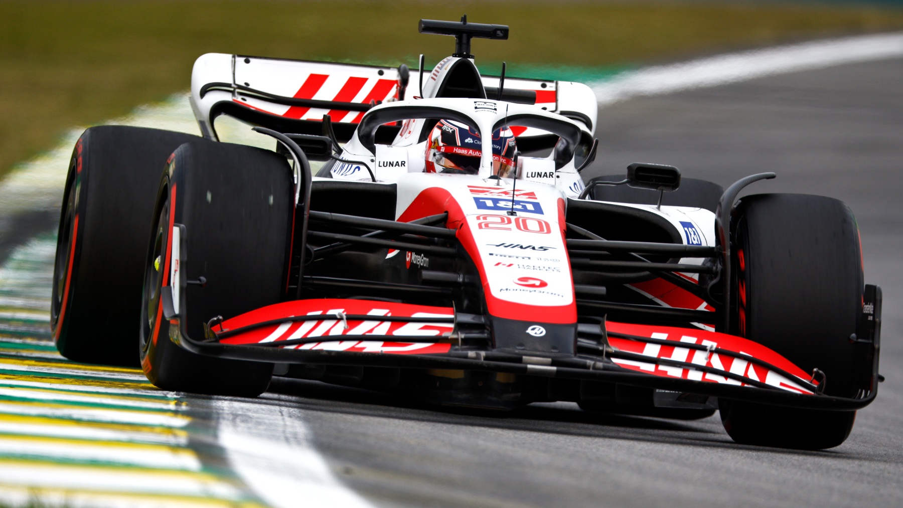 Magnussen rodando en Brasil. (Getty)