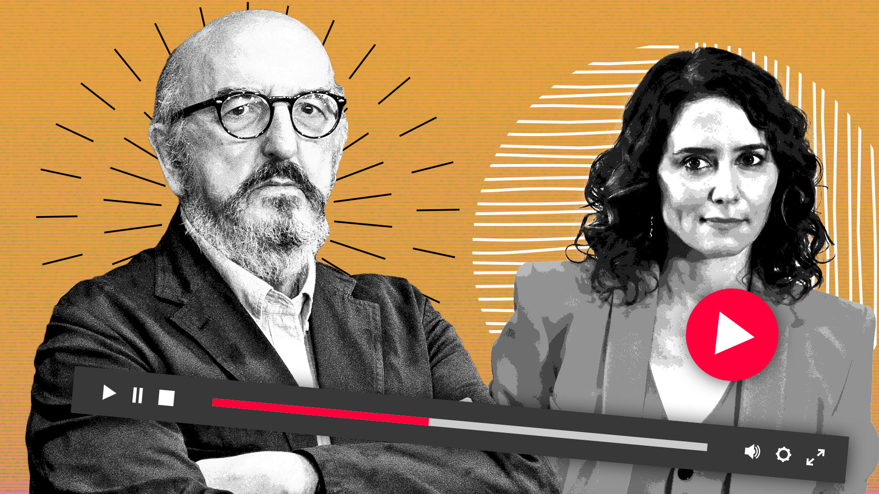 Jaume Roures e Isabel Díaz Ayuso.