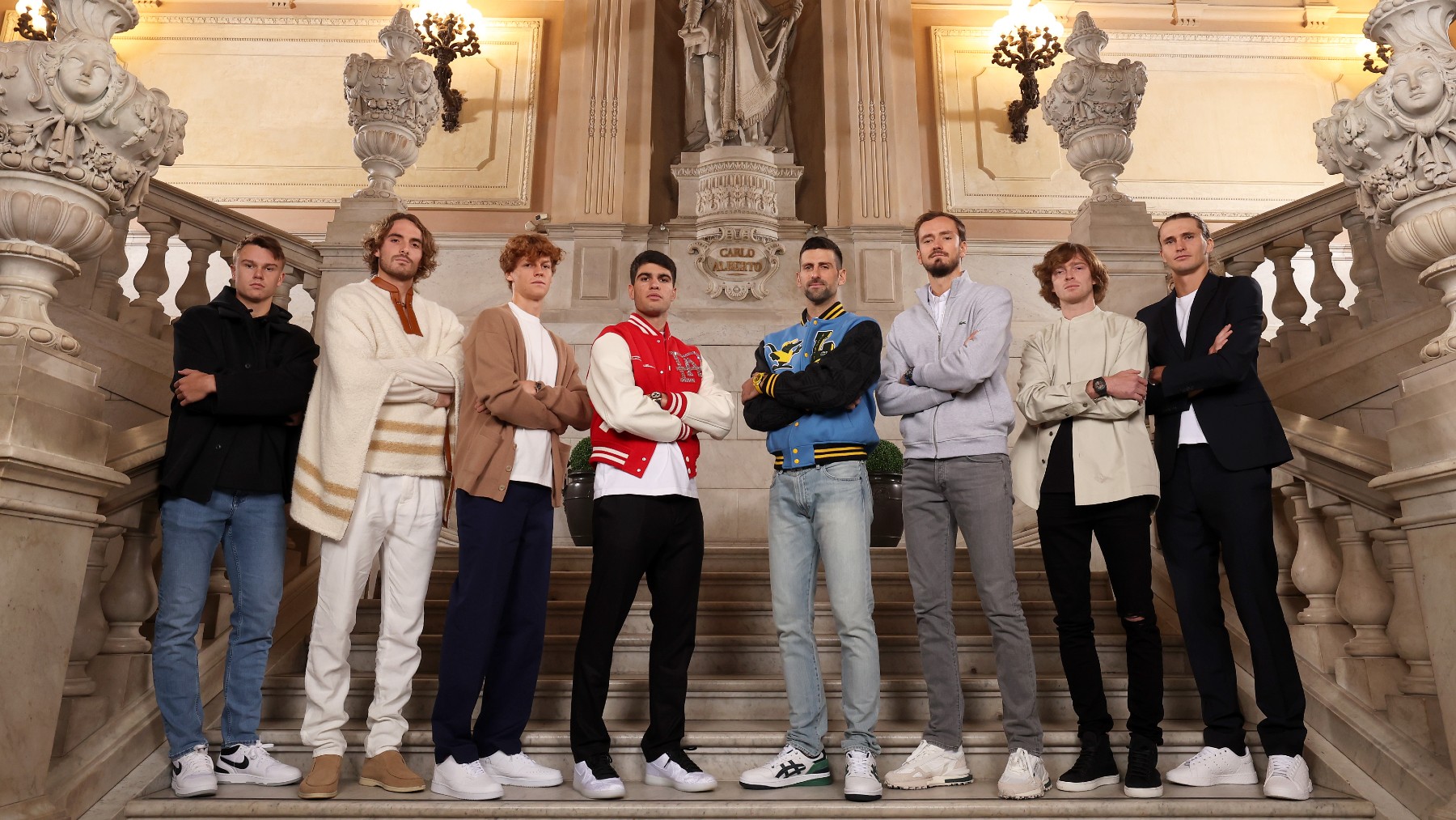 Los ocho participantes en las ATP Finals. (Getty)