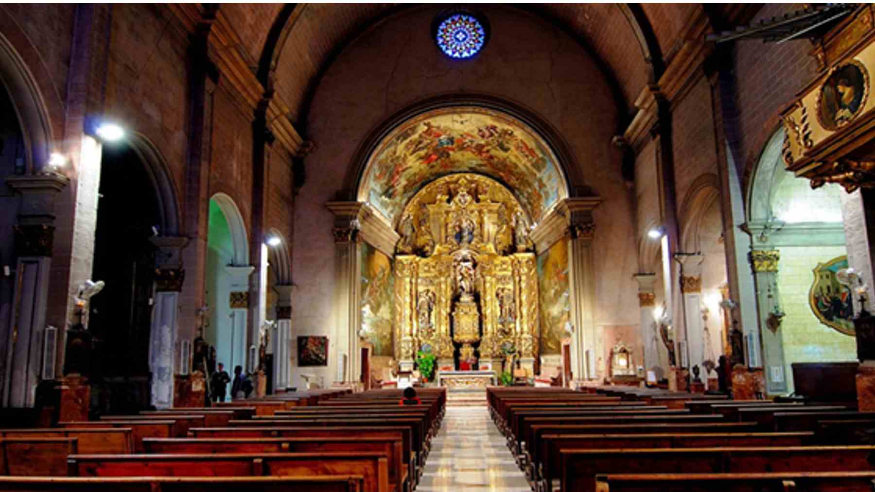 Interior de la Iglesia de Sant Miquel en Palma cuyo párroco fue agredido por la acusada.