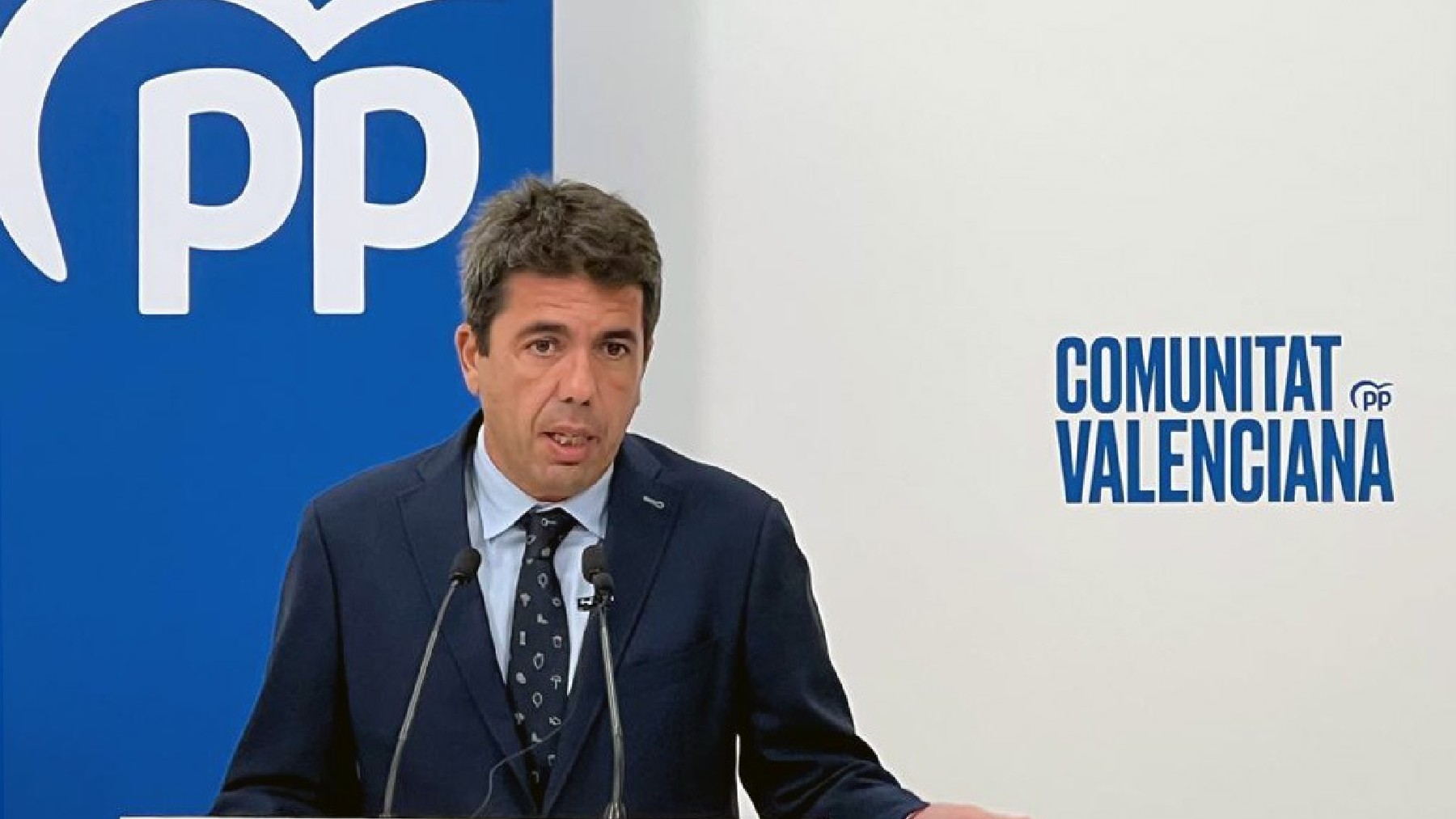 El presidente del PP valenciano Carlos Mazón.