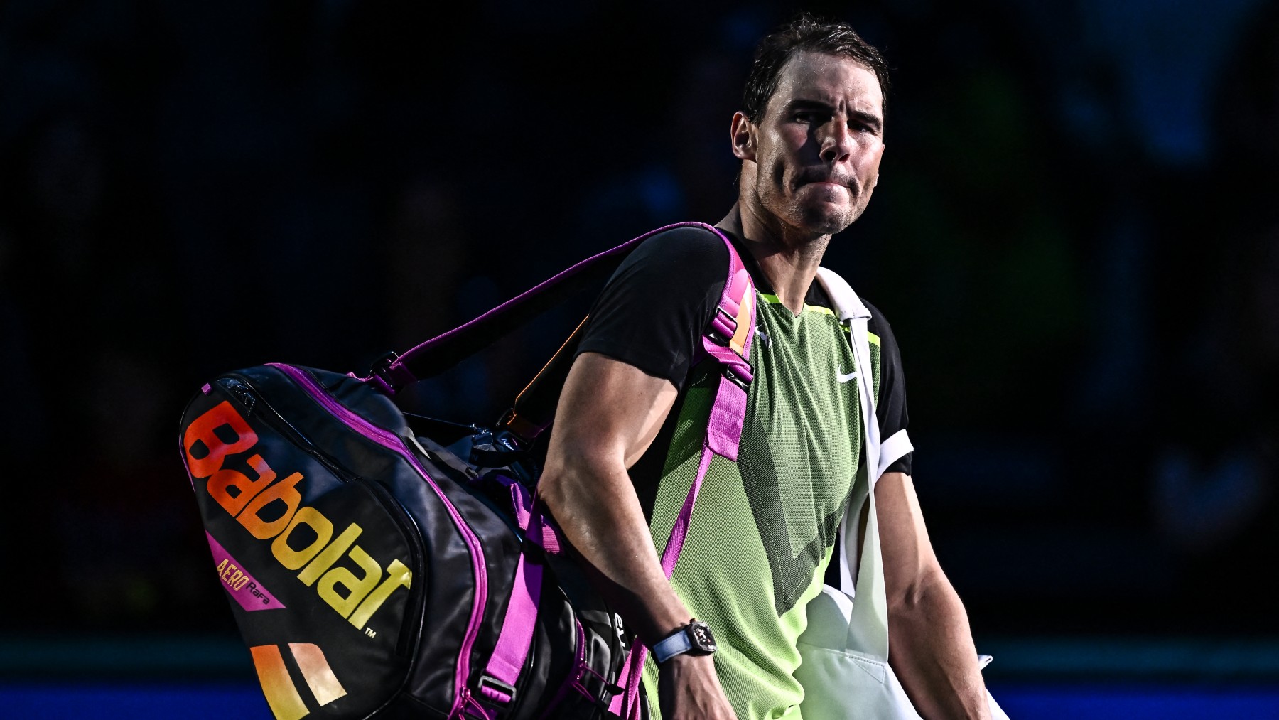 Rafa Nadal se despide tras la derrota. (AFP)
