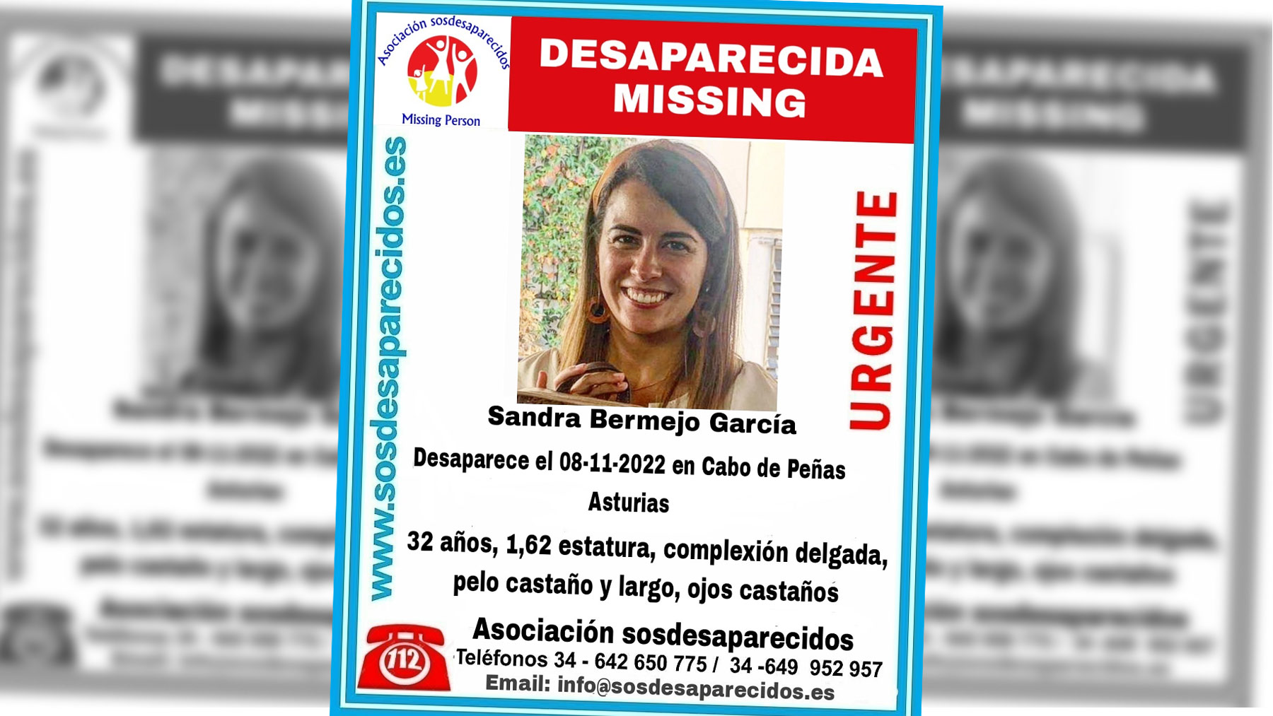 Sandra Bermejo, la joven desaparecida en Gijón