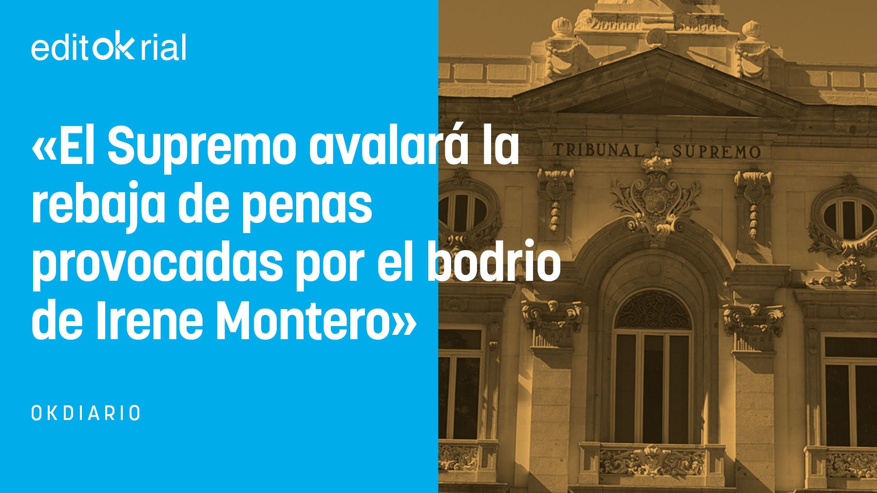 Si Sánchez piensa que el Supremo puede arreglar el desaguisado, que se olvide
