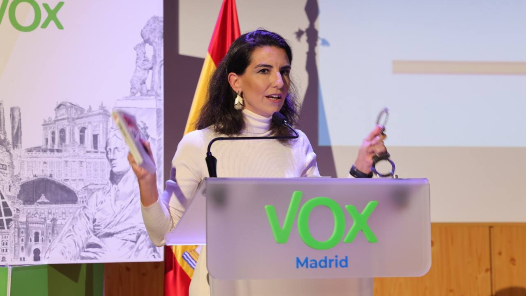 La presidenta de Vox Madrid, Rocío Monasterio