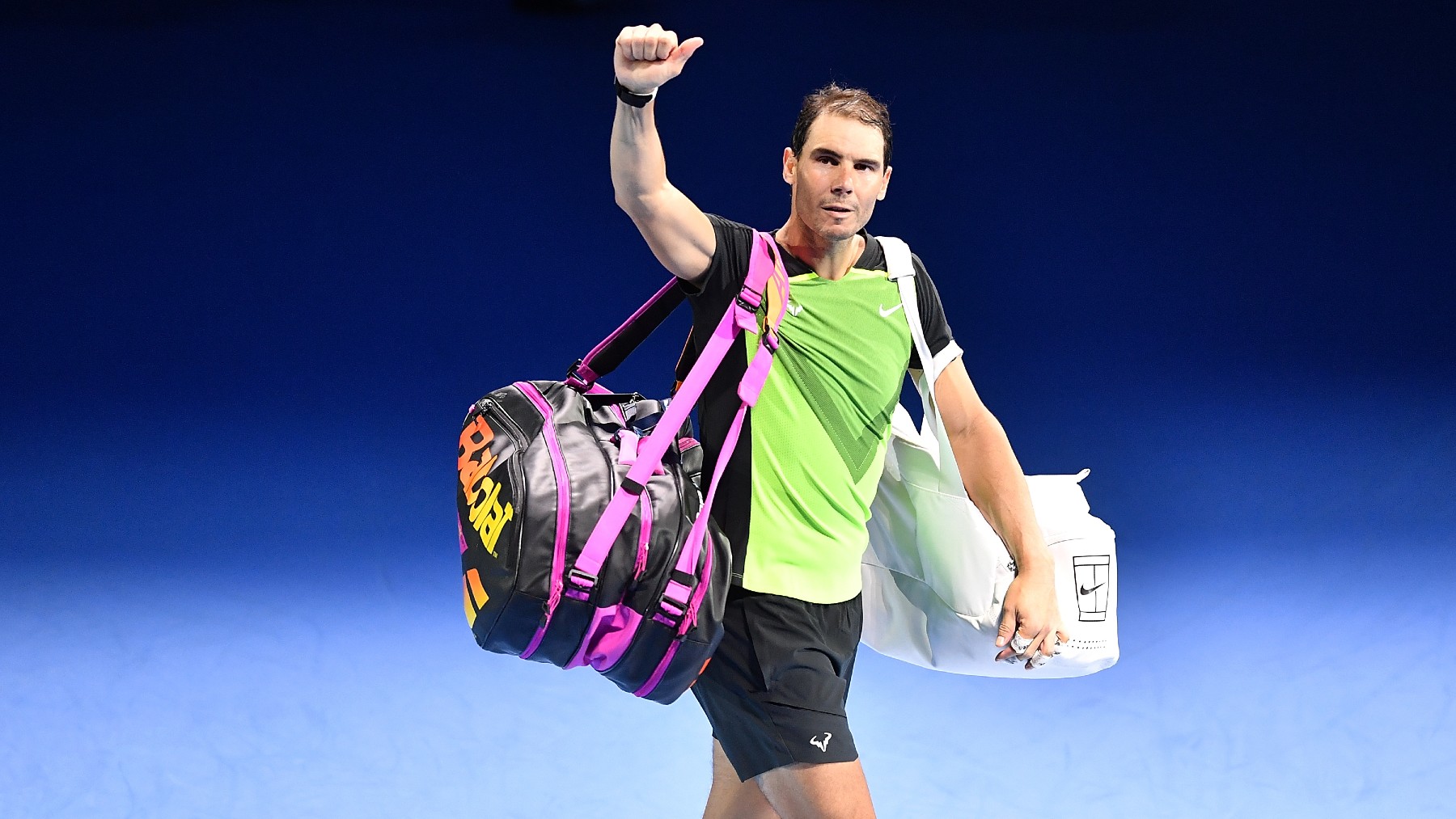 Nadal, en su despedida de las ATP Finals. (Getty)