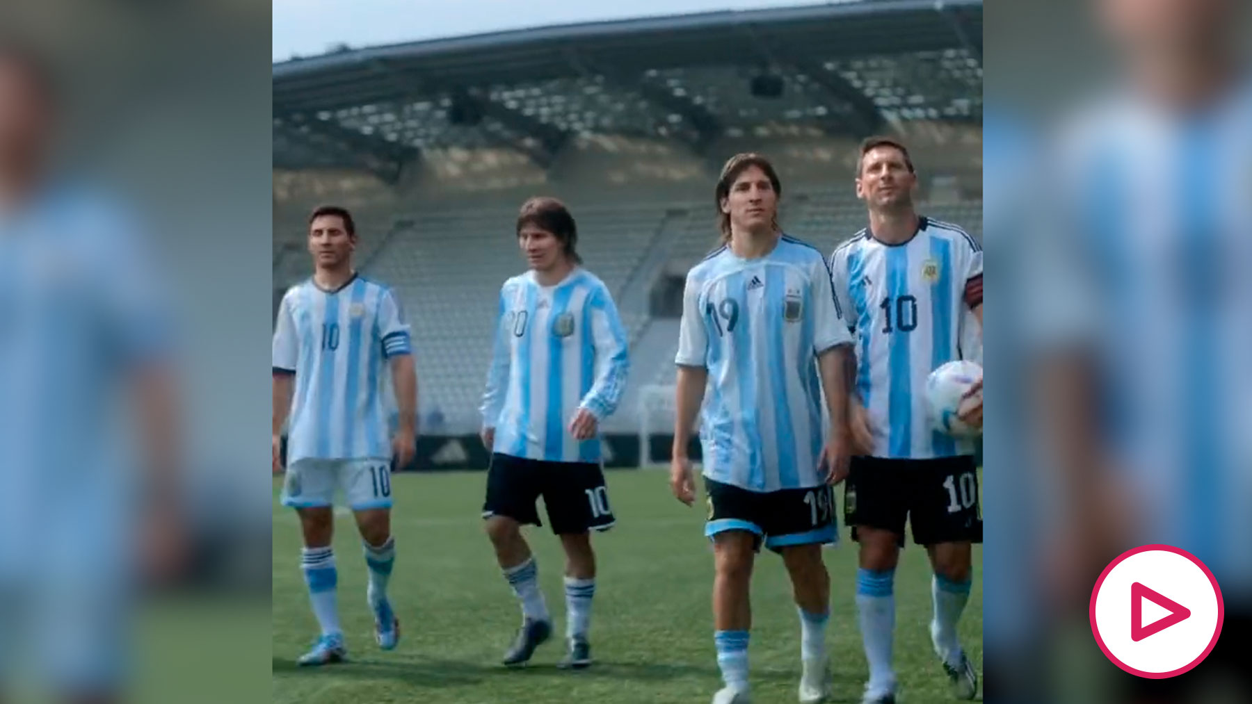 El impactante de Adidas con Messi y guiño a Maradona a Argentina