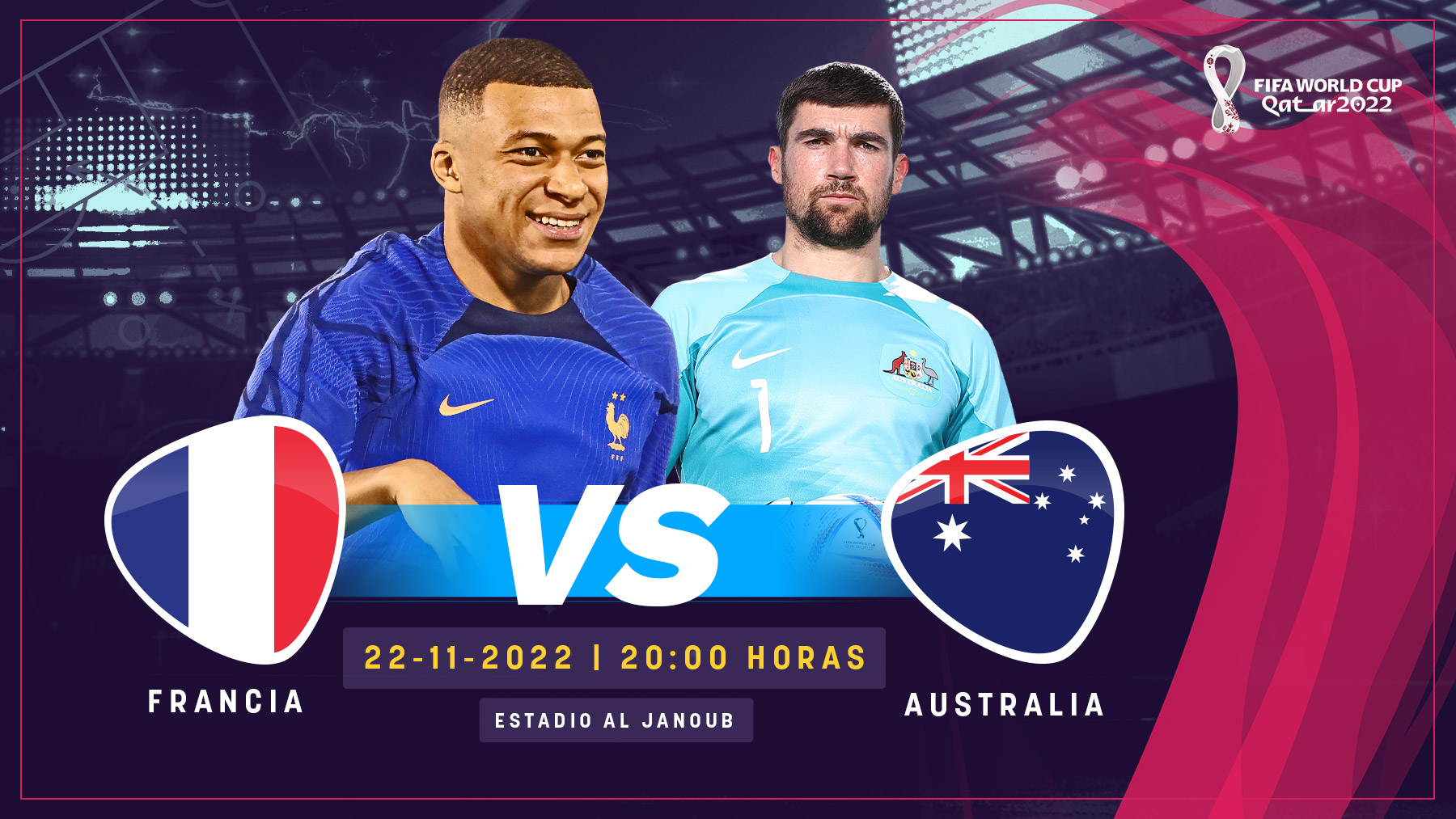 Francia – Australia: Turno para Mbappé | Mundial Qatar 2022