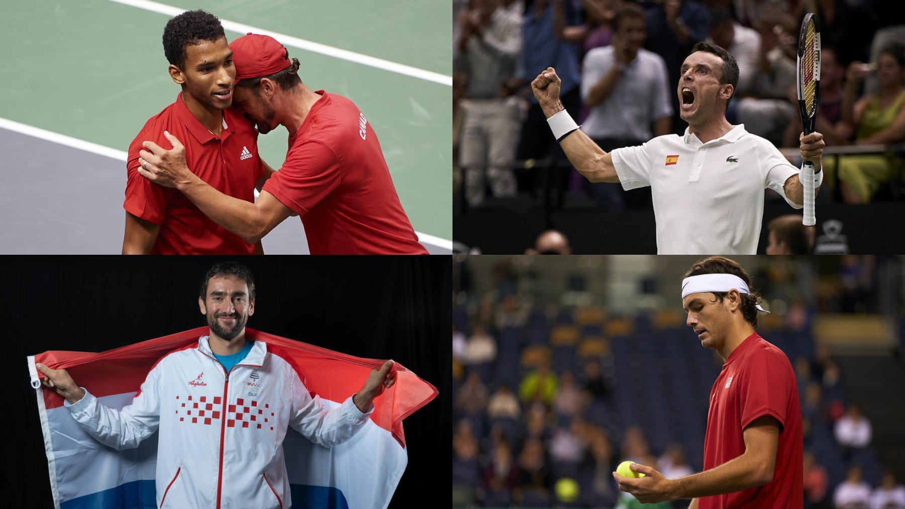 Algunos de los grandes nombres de una Copa Davis sin favoritos. (Kosmos)