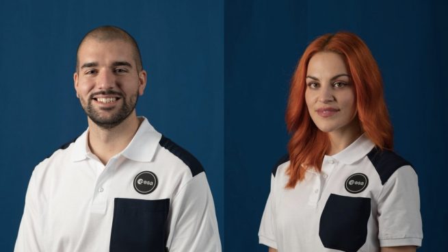 Pablo Álvarez y Sara García, los astronautas españoles de la Agencia Espacial Europea