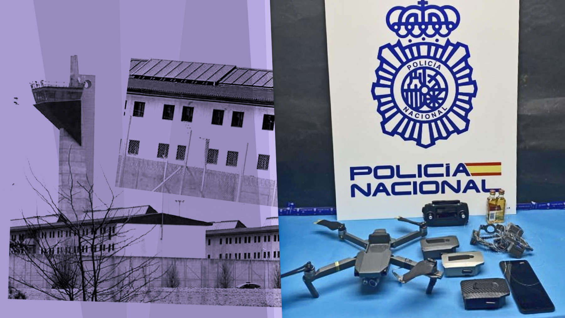 El dron incautado en la prisión de Algeciras.