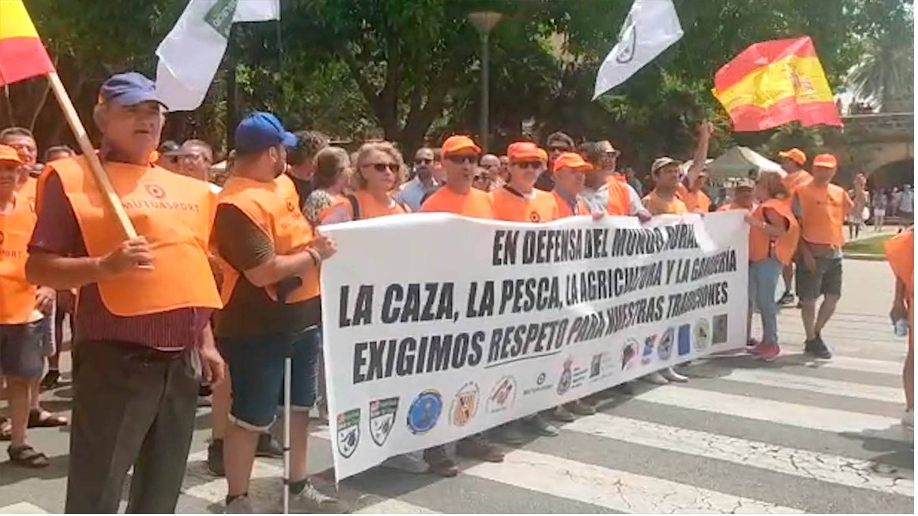 Manifestación celebrada en Palma el defensa del campo balear.