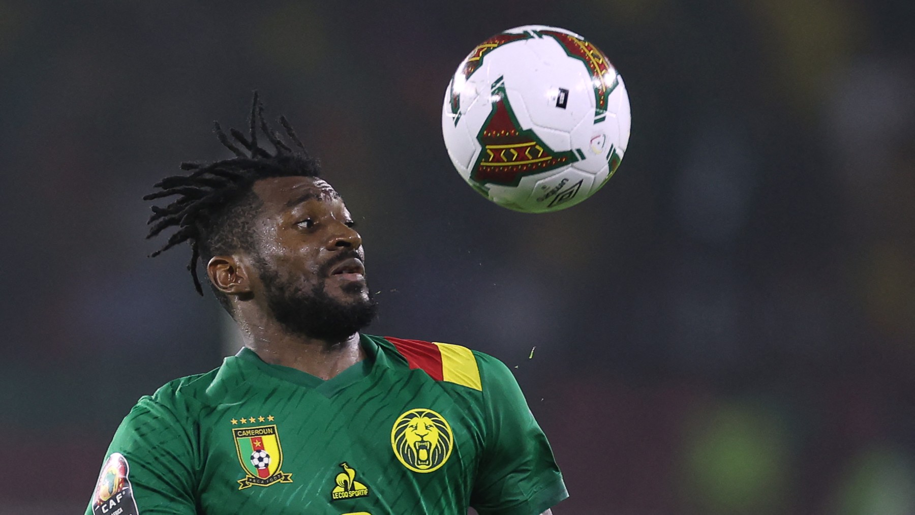 Zambo Anguissa durante un partido con Camerún. (AFP)