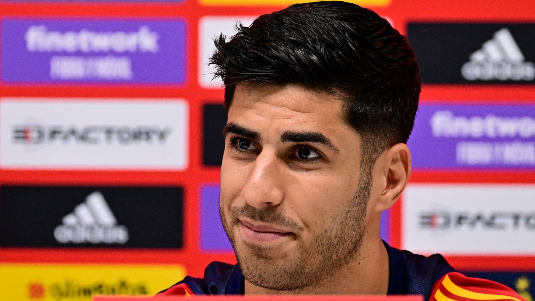 Asensio, durante una rueda de prensa. (AFP)