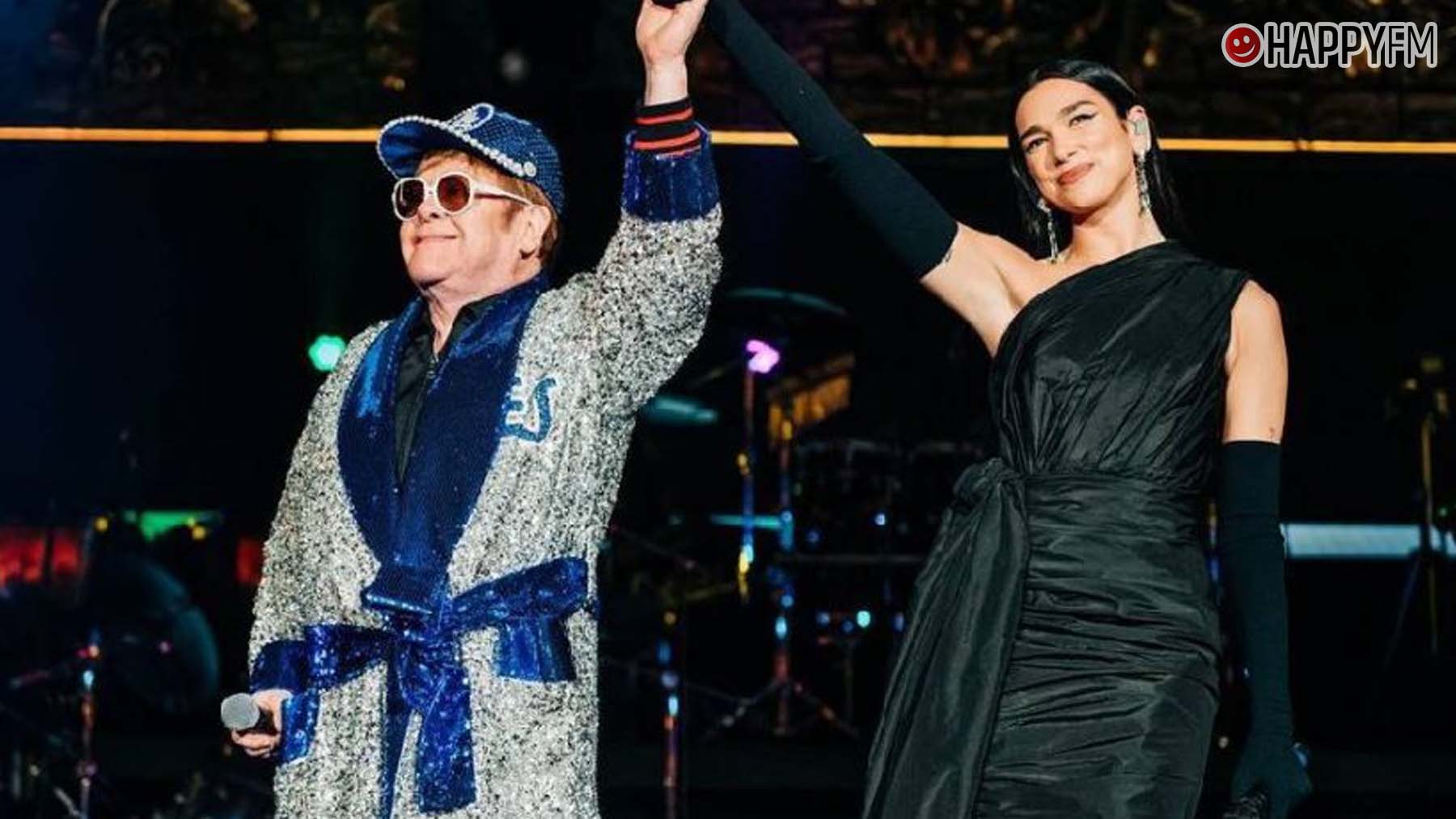 Dua Lipa y Elton John.