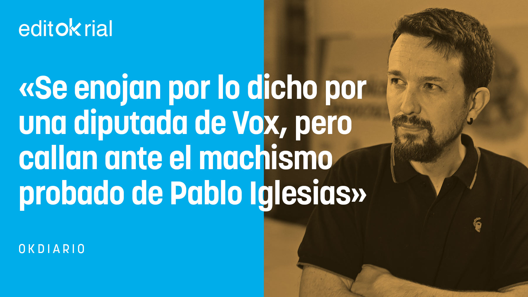 Se ofenden por el ‘machismo’ de Vox y rinden pleitesía a su macho alfa
