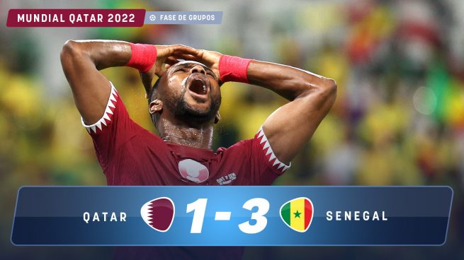 Senegal deja a Qatar al borde de la eliminación de su Mundial