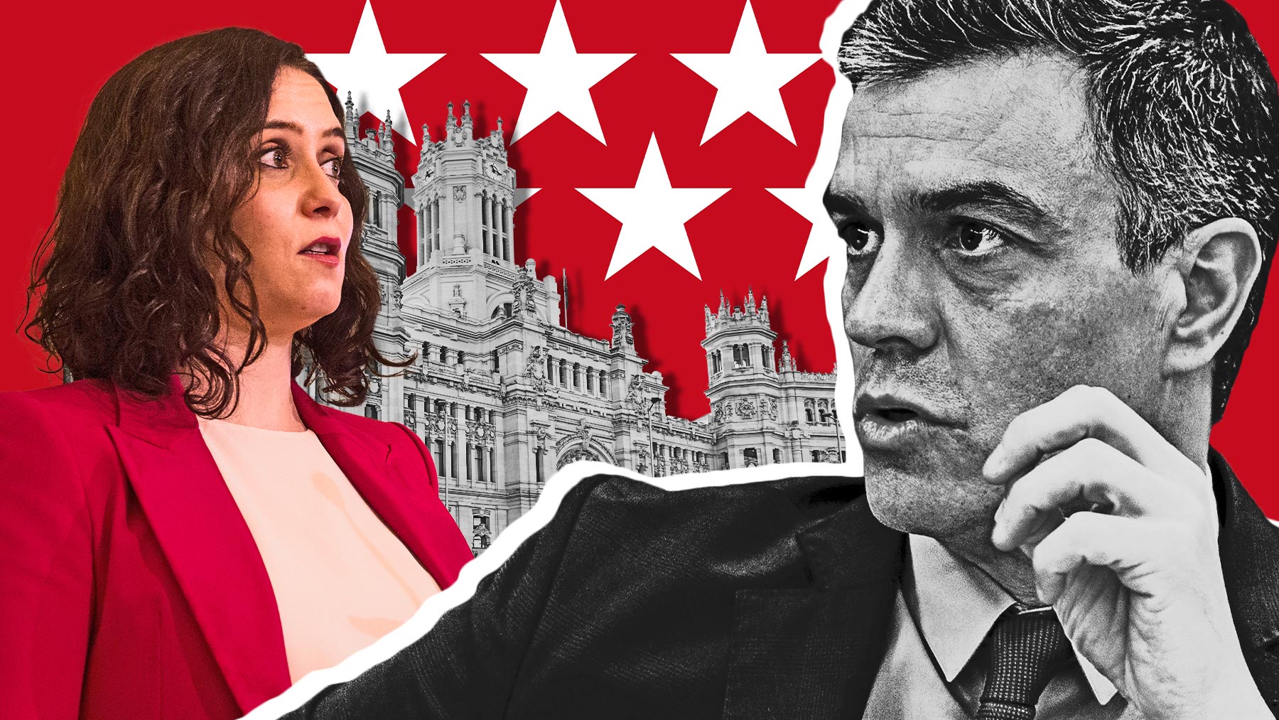 Pedro Sánchez e Isabel Díaz Ayuso