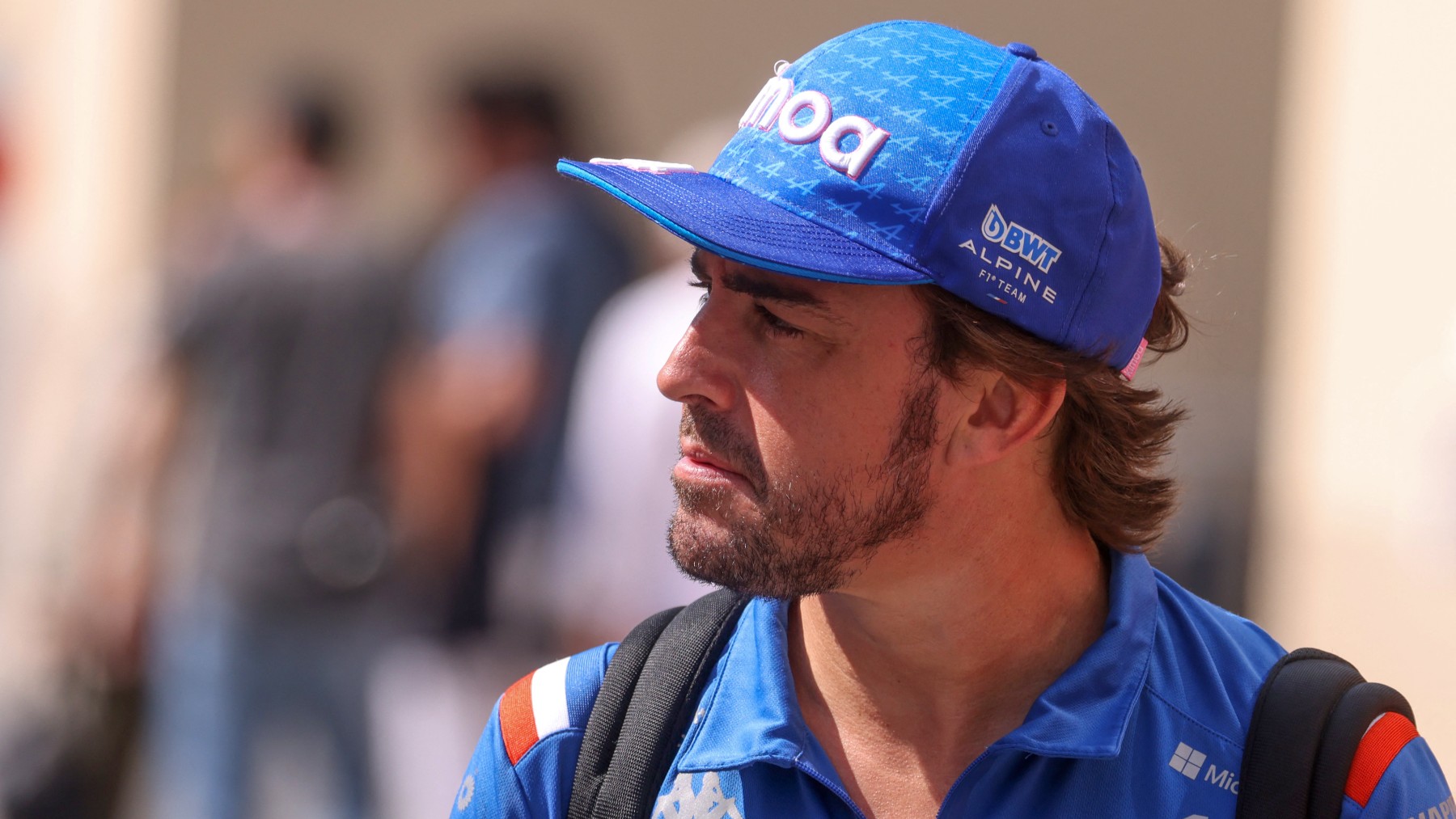 Fernando Alonso, durante un gran premio de Fórmula 1