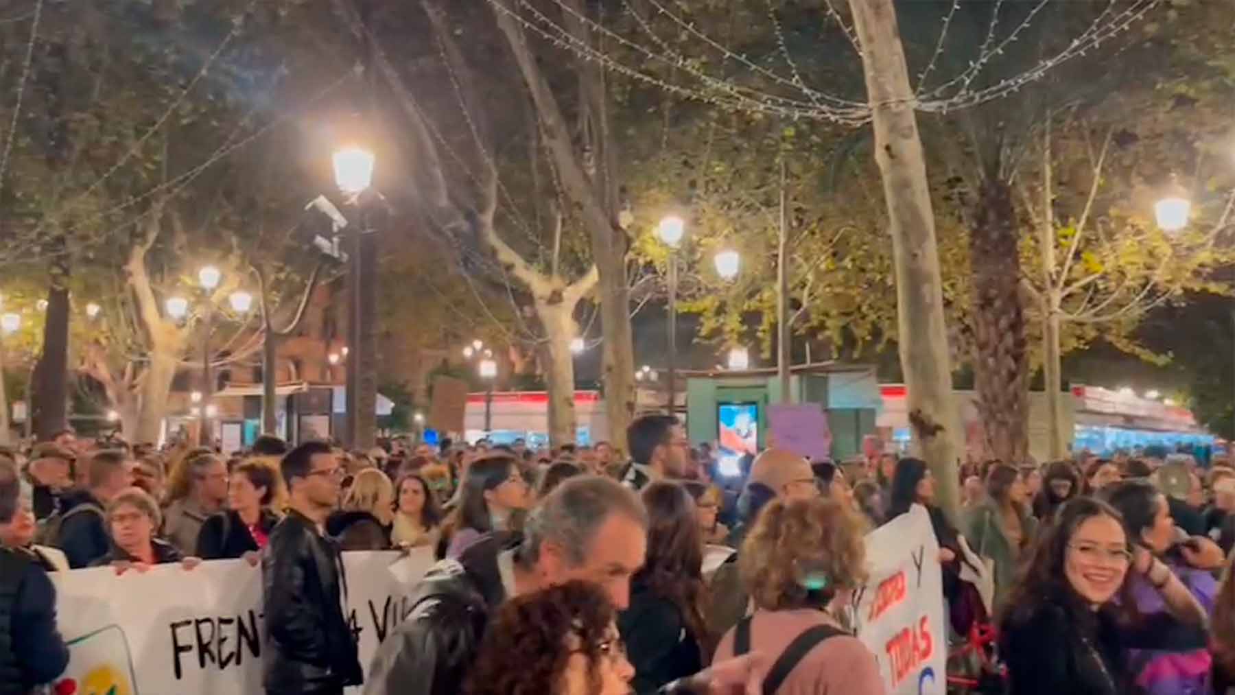 Manifestación presuntamente feminista en Sevilla.