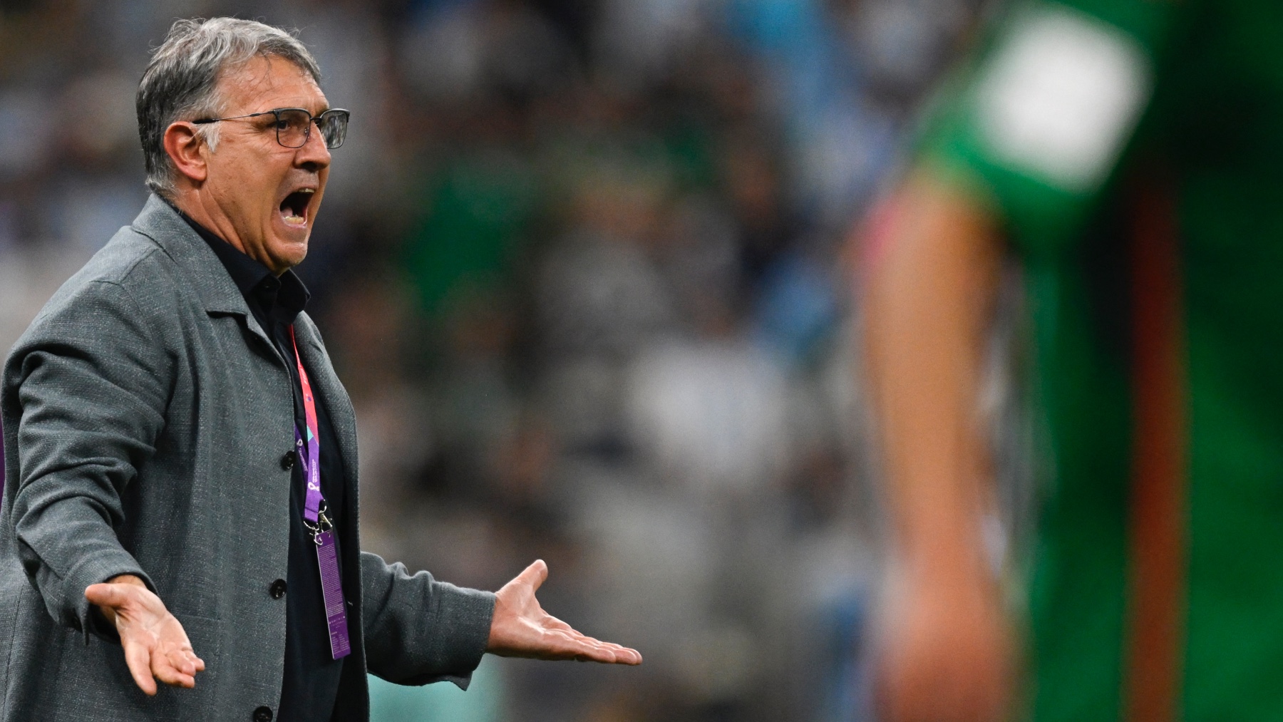 Tata Martino durante un partido con México. (AFP)