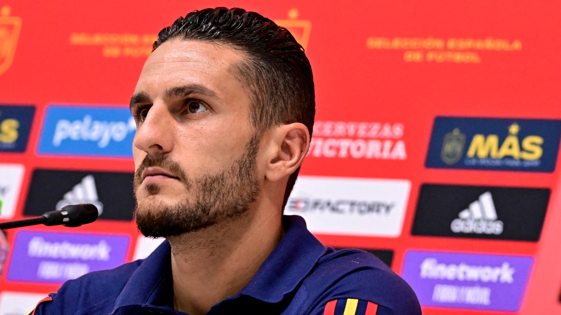 Koke, durante una rueda de prensa. (AFP)