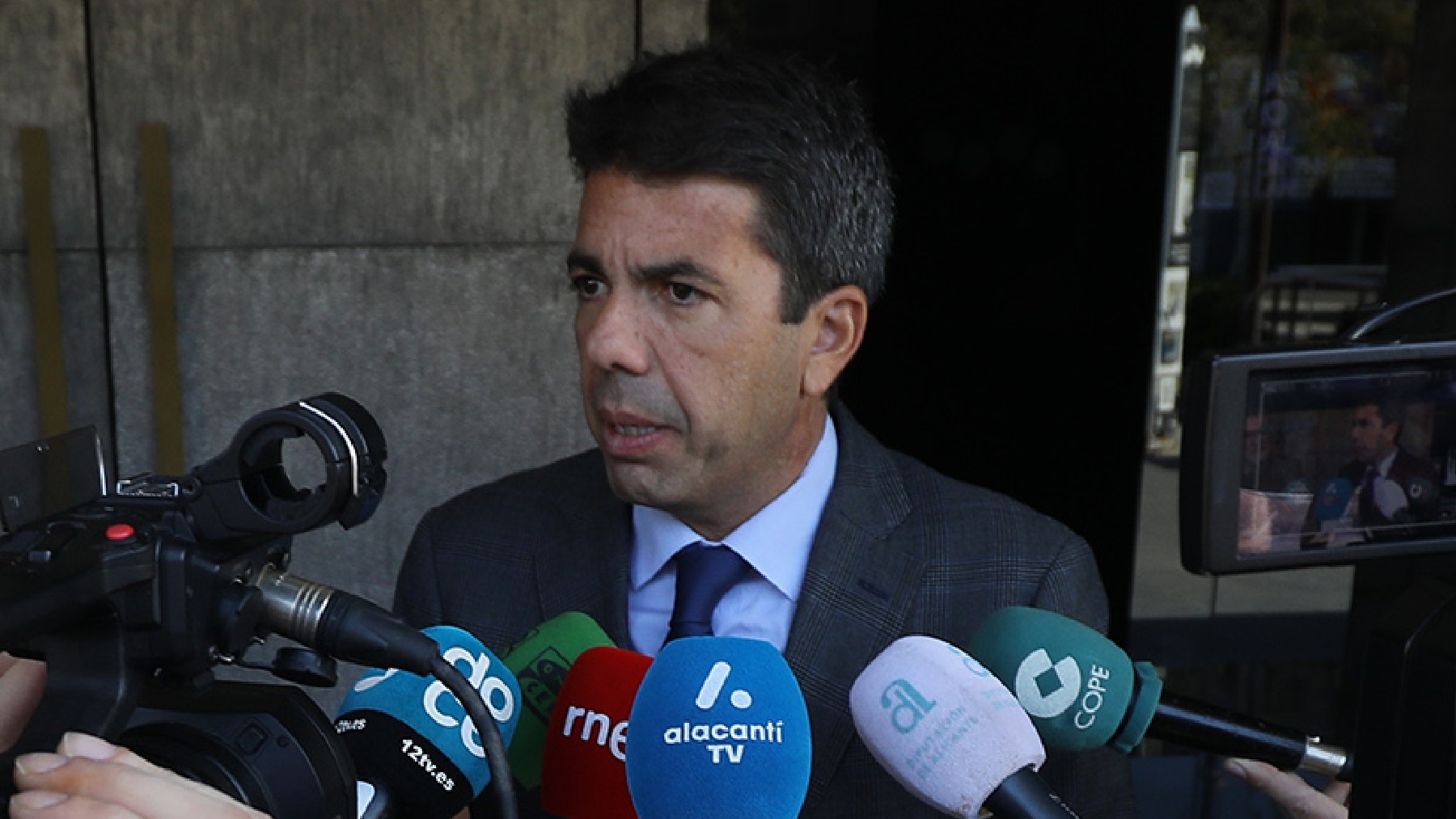 Mazón ha criticado hoy la presencia de Pedro Sánchez en Alicante.