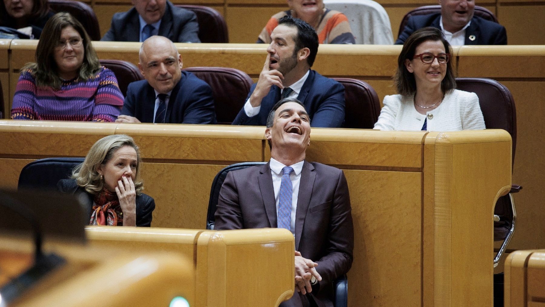 Pedro Sánchez en el Senado.